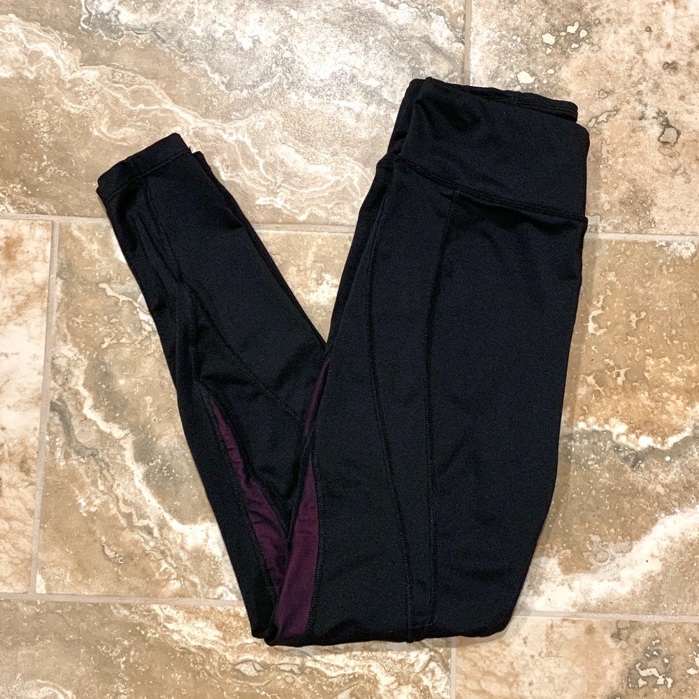 RION Black Mesh Detail Full Length Leggings - Picture 8 of 9